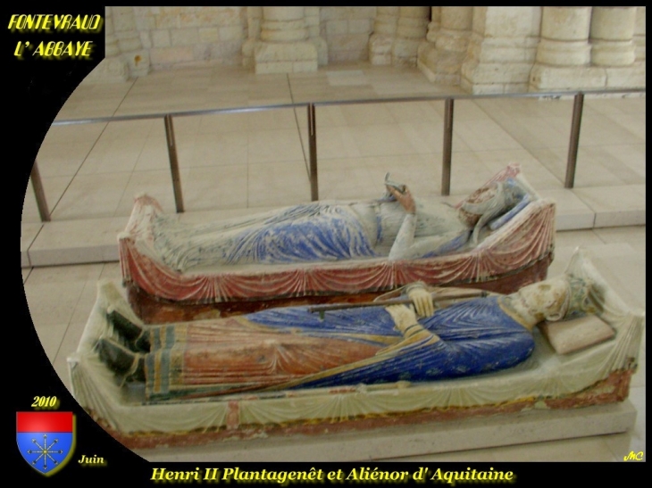 Les gisants dans l' église abbatiale - Fontevraud-l'Abbaye