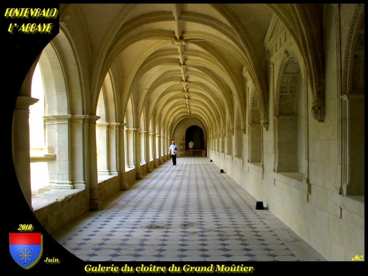 Galerie du cloître - Fontevraud-l'Abbaye