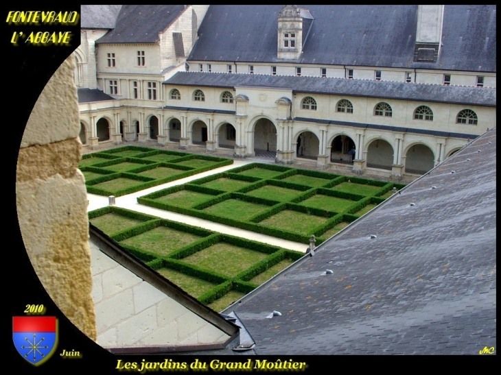 Les jardins du cloître - Fontevraud-l'Abbaye