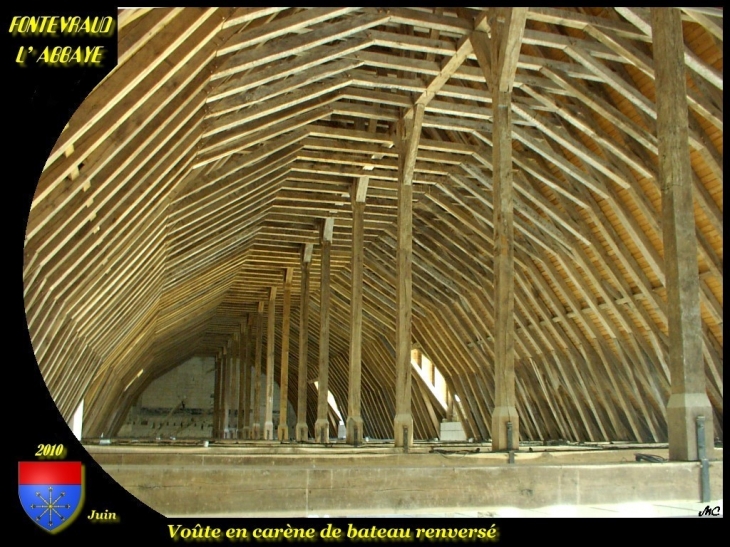 Voute en carene de bateau - Fontevraud-l'Abbaye