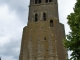 La Tour-Clocher de l'ancienne église Saint Aubin de Méron.