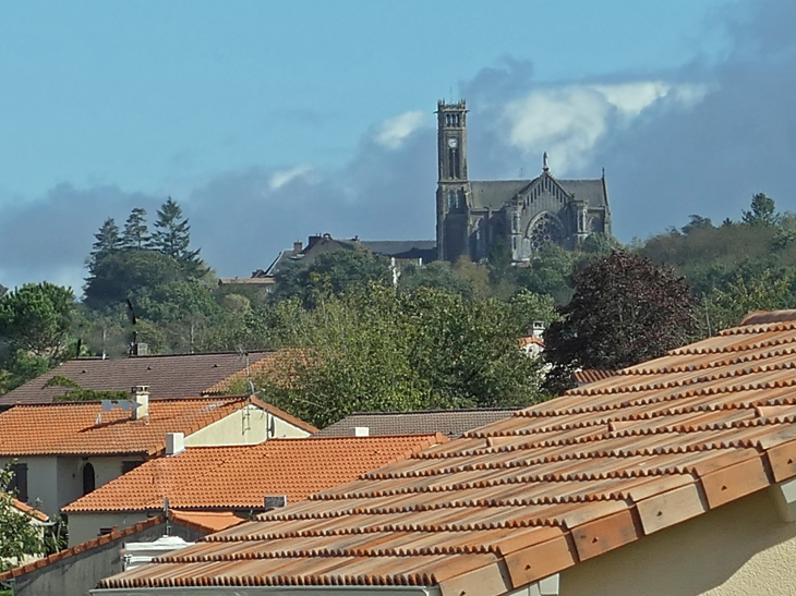 L'abbaye Notre Dame au dessus du village - Saint-Georges-des-Gardes