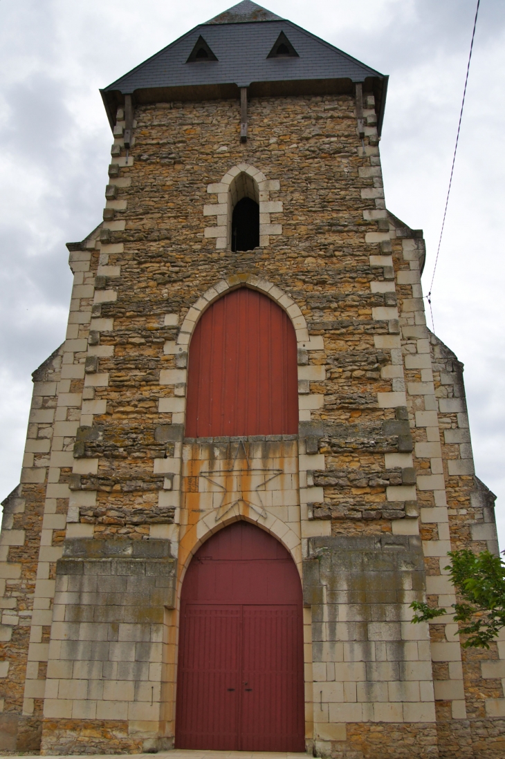 L'église Saint Just 1898. - Saint-Just-sur-Dive