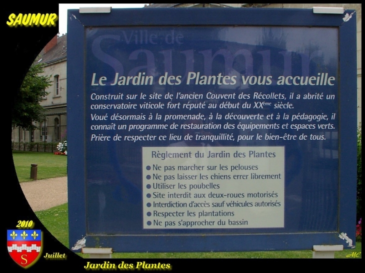 Jardin des plantes - Saumur