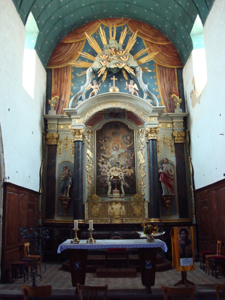 Rétable de la Vierge.(Eglise N.D de l'Assomption) - Brecé