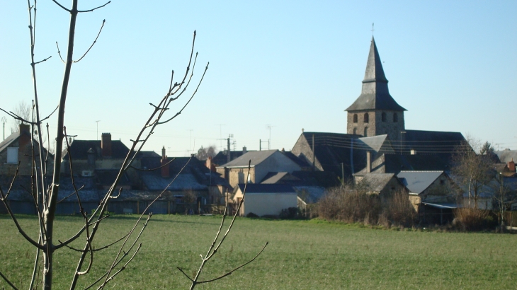 Photo d'hiver.Clocher - Fromentières