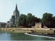 Photo suivante de Laval Notre-Dame d'Avesnières XII° et le barrage sur la Mayenne (carte postale de 1990)