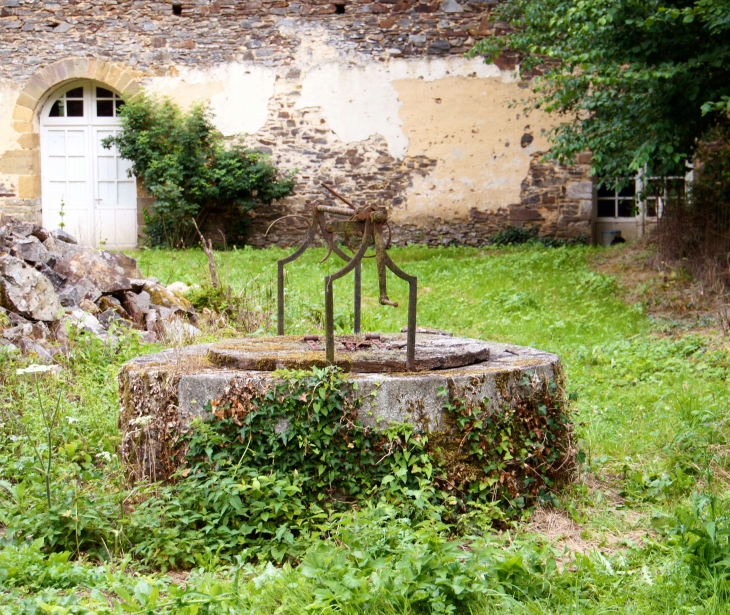 Le puits dans le cloître. Abbaye de Clermont. - Olivet