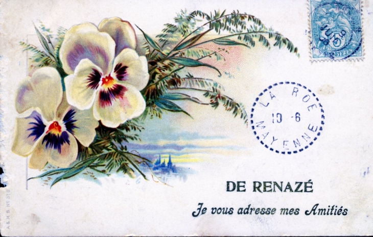 Vers 1908 (carte postale anciene). - Renazé