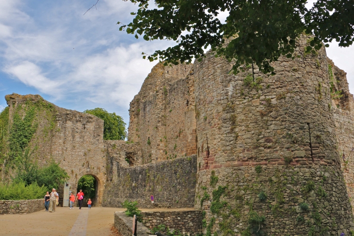 L'entrée du château. - Sainte-Suzanne