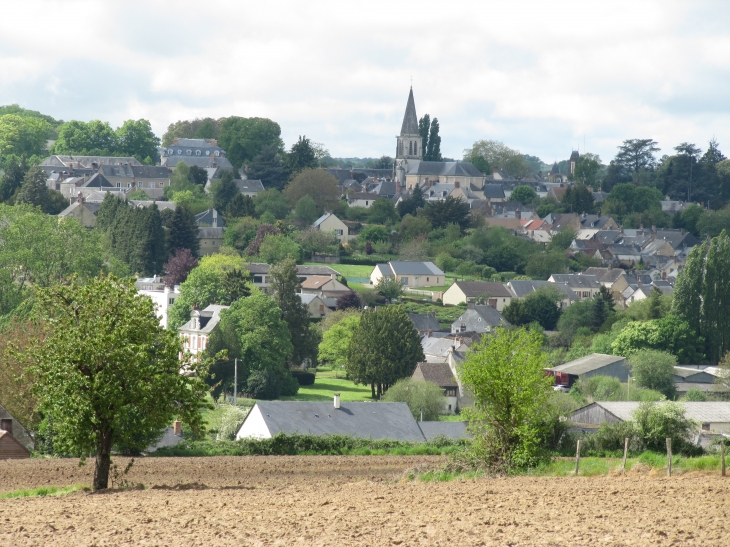 Une vue  du village de la Colline de Colomboeuf - Le Grand-Lucé