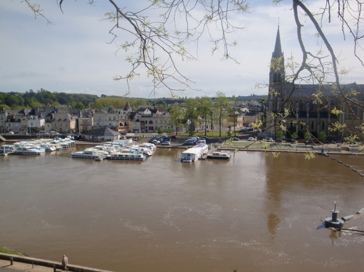 La Sarthe vue du château - Sablé-sur-Sarthe