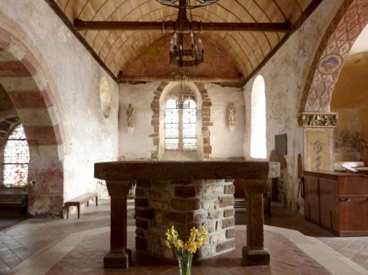 Eglise St Léonard : le choeur - Saint-Léonard-des-Bois