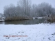 neige vue du pont à Curzon