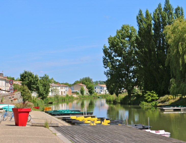 L-embarcadere-le-long-de-la-sevre-niortaise - Damvix