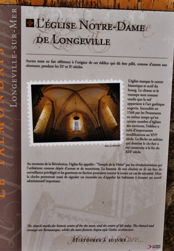  église Notre-Dame - Longeville-sur-Mer