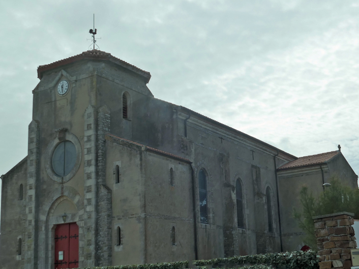 L'Herbaudière :l'église - Noirmoutier-en-l'Île