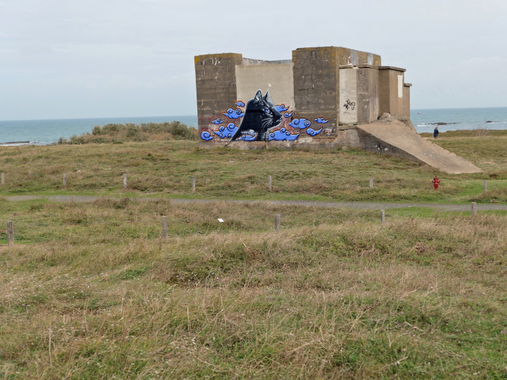 L'Herbaudière : street art sur ancien blockhaus - Noirmoutier-en-l'Île