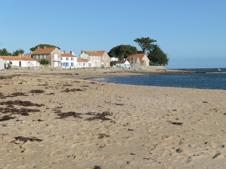 Le Vieil : la plage de Clère maisons de pêcheurs - Noirmoutier-en-l'Île