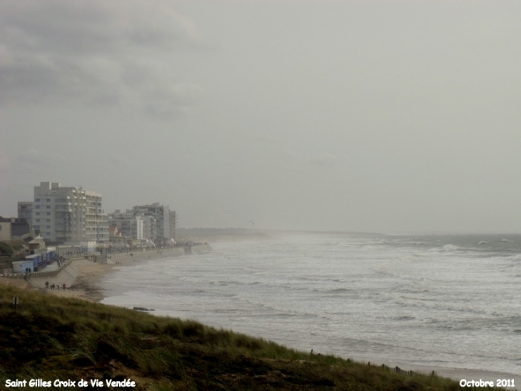 Gros temps sur Saint Gilles  - Saint-Gilles-Croix-de-Vie