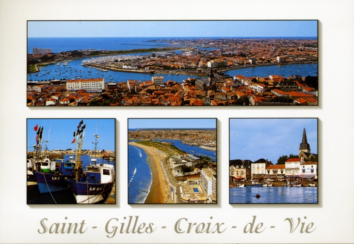 La Ville, carte postale de 1990. - Saint-Gilles-Croix-de-Vie