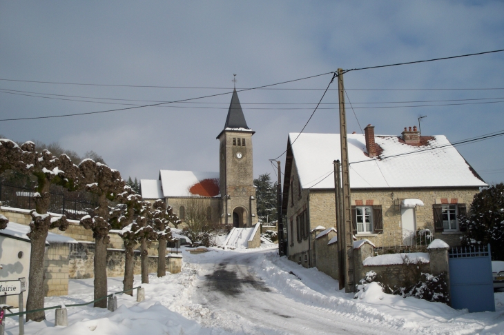 Sous la neige - Aubigny-en-Laonnois