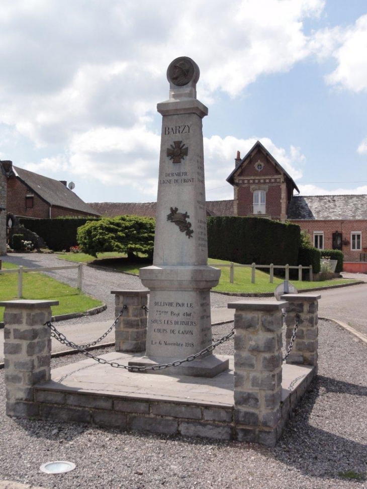 Barzy-en-Thiérache (02170) monument aux morts