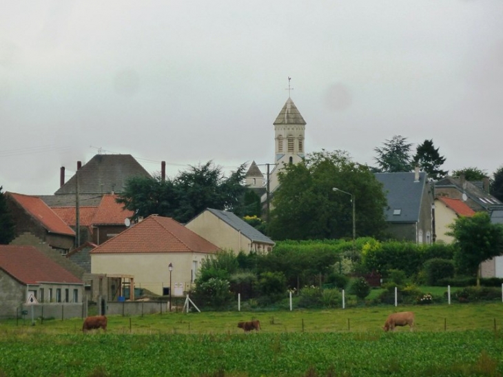 Vue sur le village - Bony