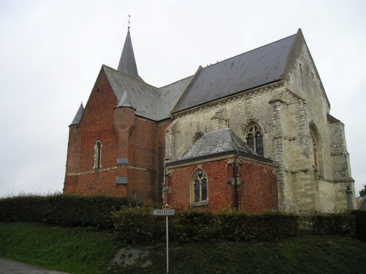 L'arrière de l'église - Burelles