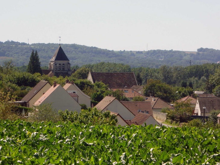 Vue sur le village - Chivres-Val