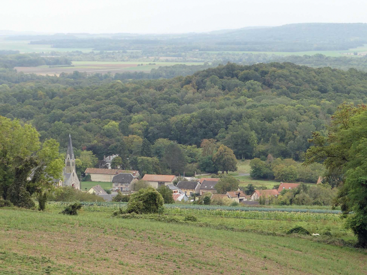 Le nouveau village vu du chemin des Dames - Craonne