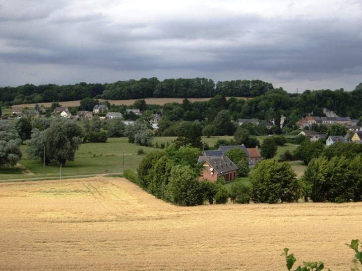 Vue sur le village - Flavigny-le-Grand-et-Beaurain