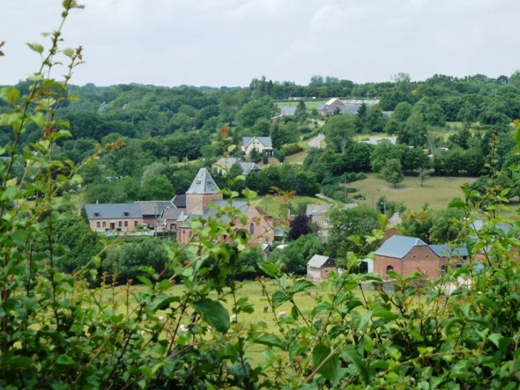 Vue sur le village - Lerzy