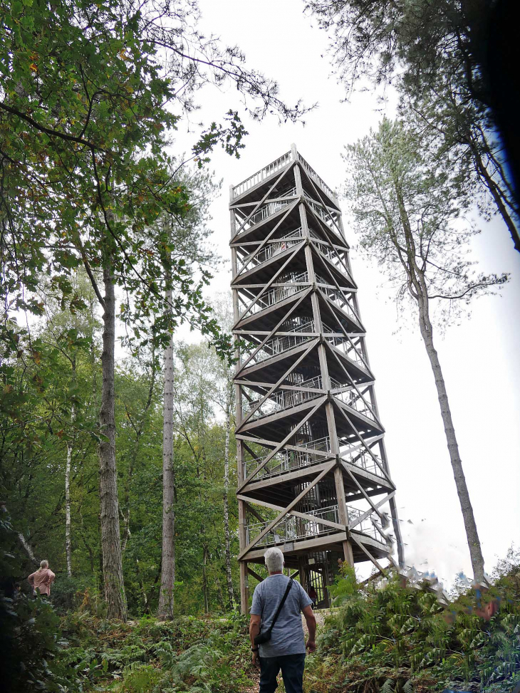 La tour (reconstruite) du général Mongin dans la forêt de Retz - Puiseux-en-Retz