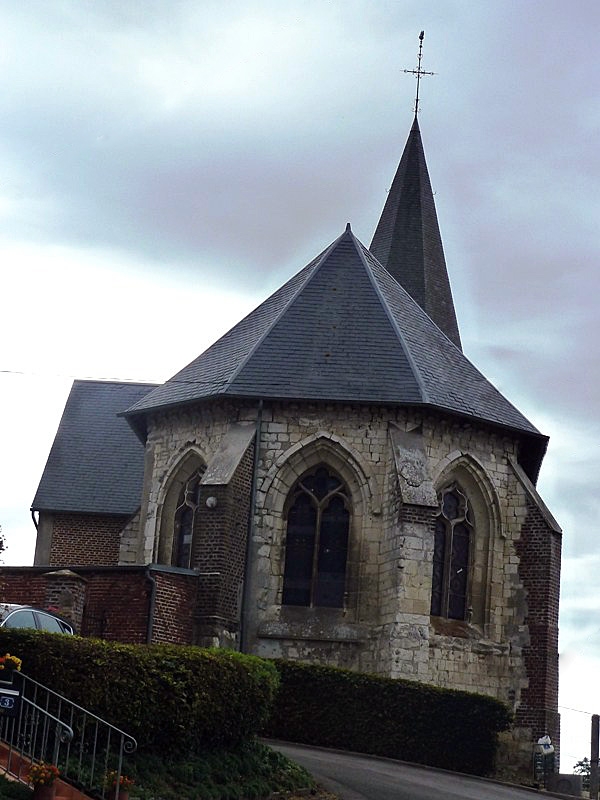 Le chevet de l'église - Saint-Gobert