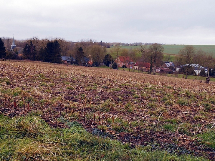 Vue sur le village - Thenailles