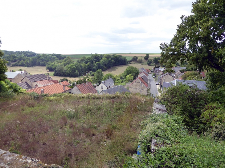 Le village vu de l'église - Vauxcéré