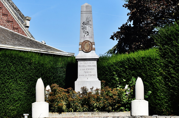 Monument-aux-Morts - Villers-Saint-Christophe