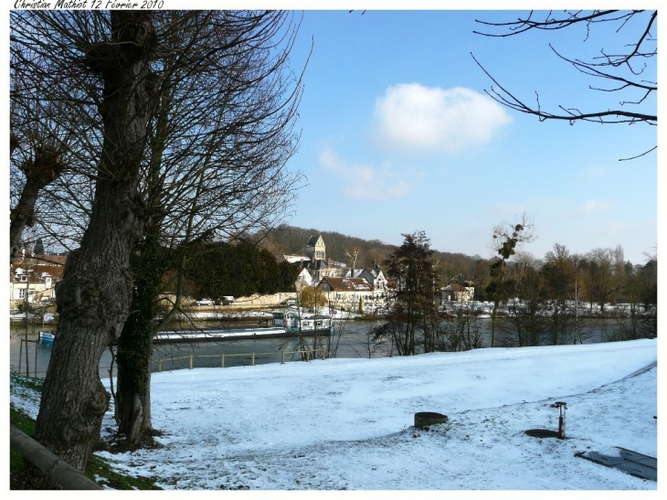 Vue de choisy sous la neige - Choisy-au-Bac