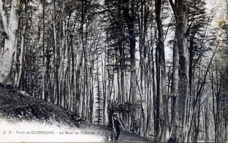 Le Mont du Tremble, vers 1914 (carte postale ancienne). - Compiègne