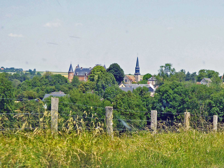 Vue sur le village - Hannaches