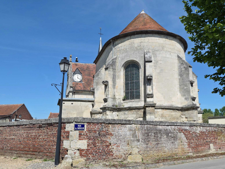 Le chevet de l'église - Marest-sur-Matz