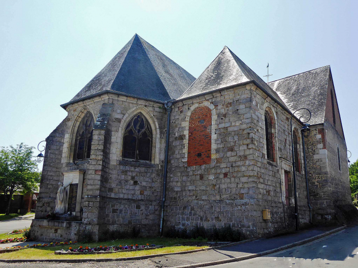 Le chevet de l'église - Marseille-en-Beauvaisis