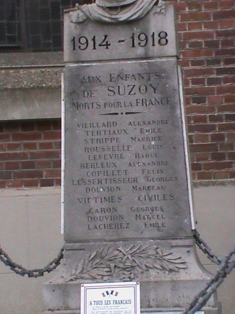 Monument aux morts de Suzoy