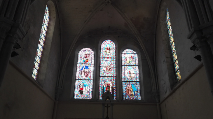 Vitraux coeur église Saint Denis - Ver-sur-Launette
