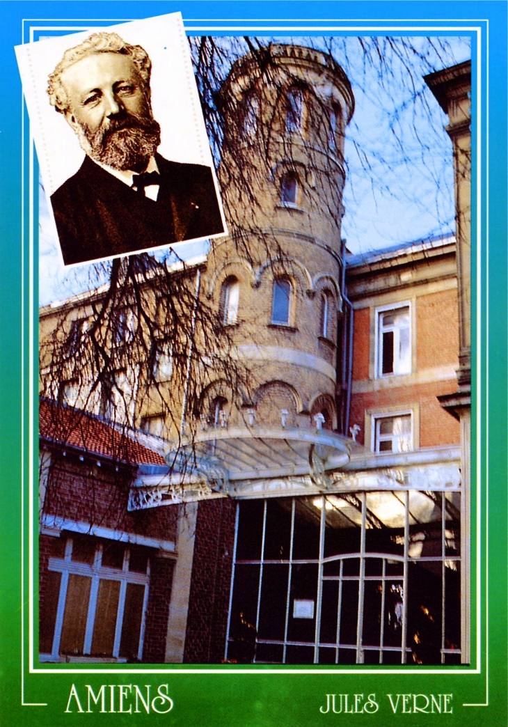 La Maison de Jules Verne (carte postale 1990). - Amiens