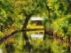 Photo suivante de Amiens Plus qu'une photo c'est une peinture. Vue des hortillonnages dans le reflet d'une cabane, une interprétation personnelle vibrante comme une peinture impressionniste