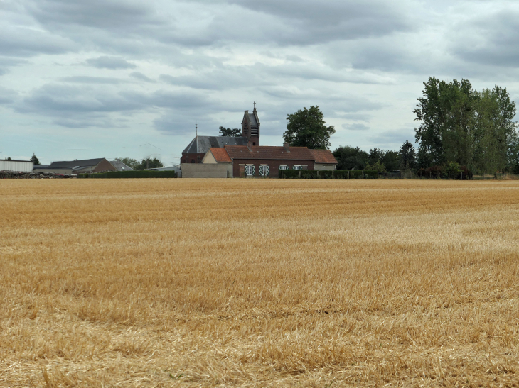 Le village vu des champs - Balâtre