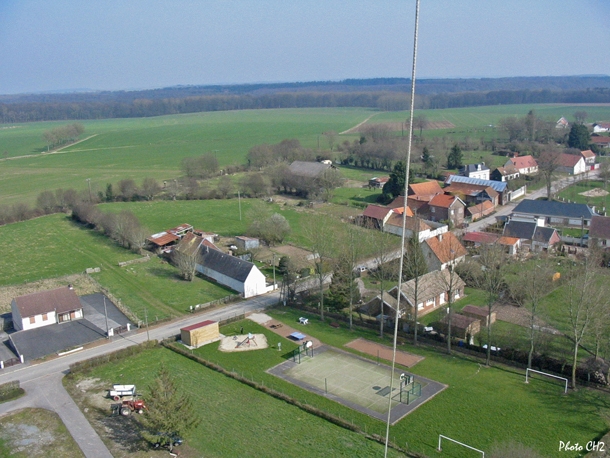 Photo faite avec un cerf-volant - Brévillers