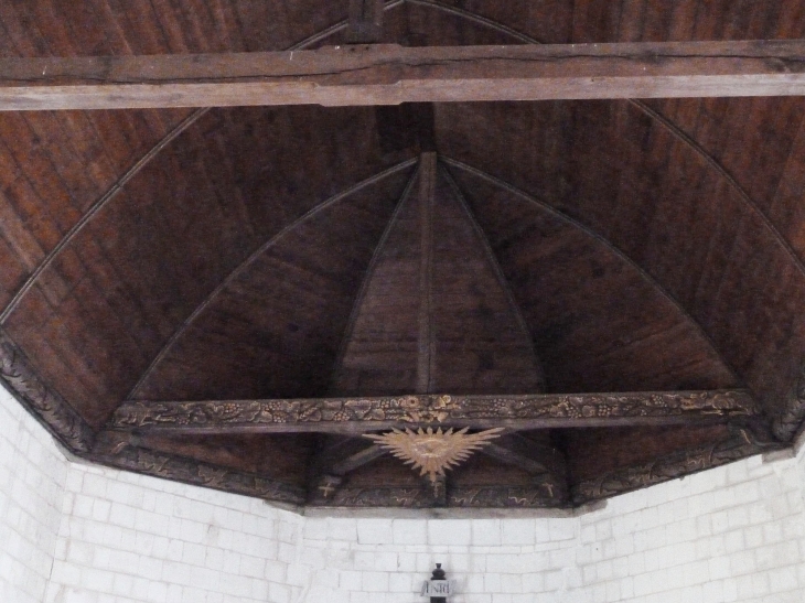 Le plafond de l'église - Dominois